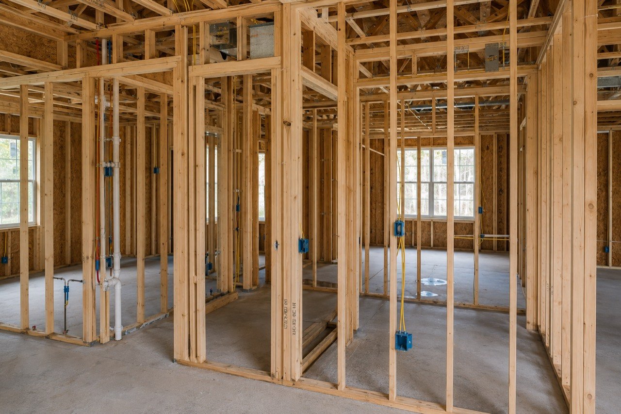 Construction framing visual for coordination and planning