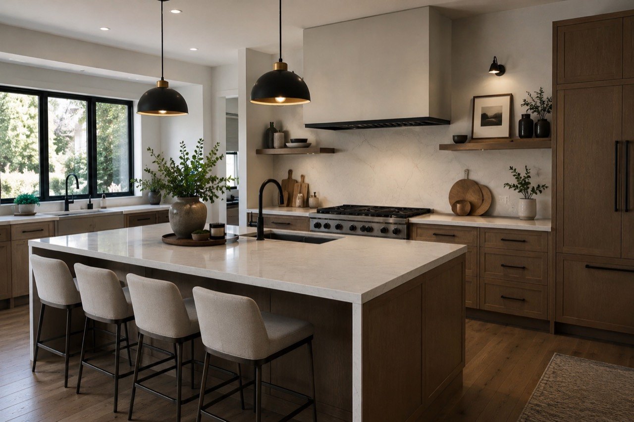 Kitchen inspiration showing cabinetry, surfaces, and fixtures